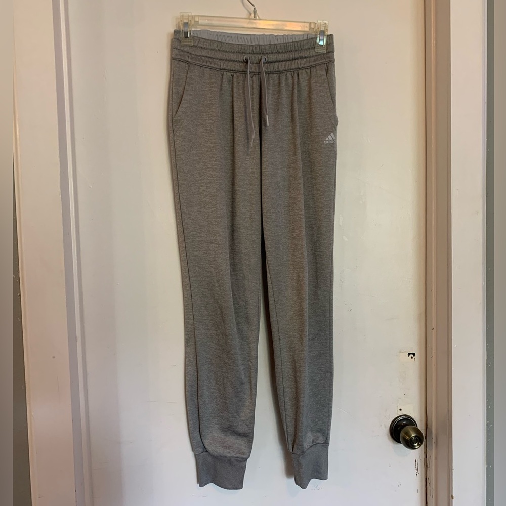 ADIDAS women’s grey Climawarm sweatpants - size SMALL